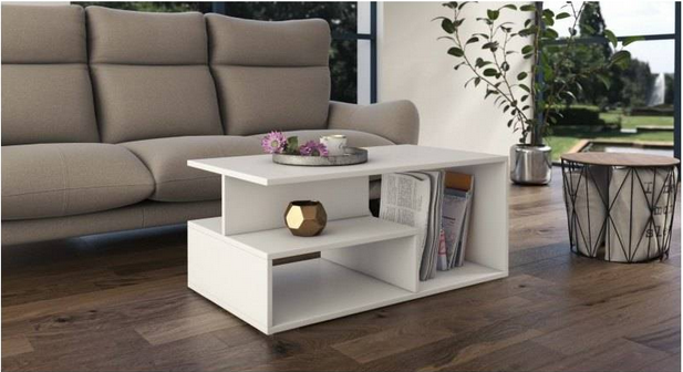COFFEE TABLE PRIMA WHITE - eurohomeware