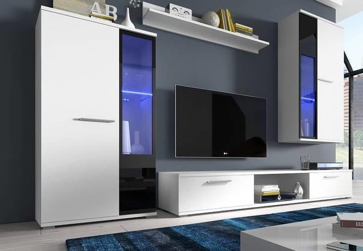 TV WALL UNIT SALSA WHITE MATTE