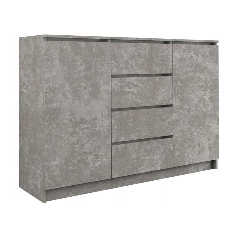 SIDEBOARD 2+4 120CM GREY CONCRETE