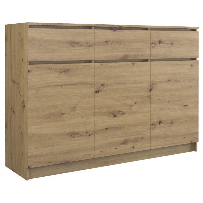 SIDEBOARD 3+3 ARTISAN OAK 120CM