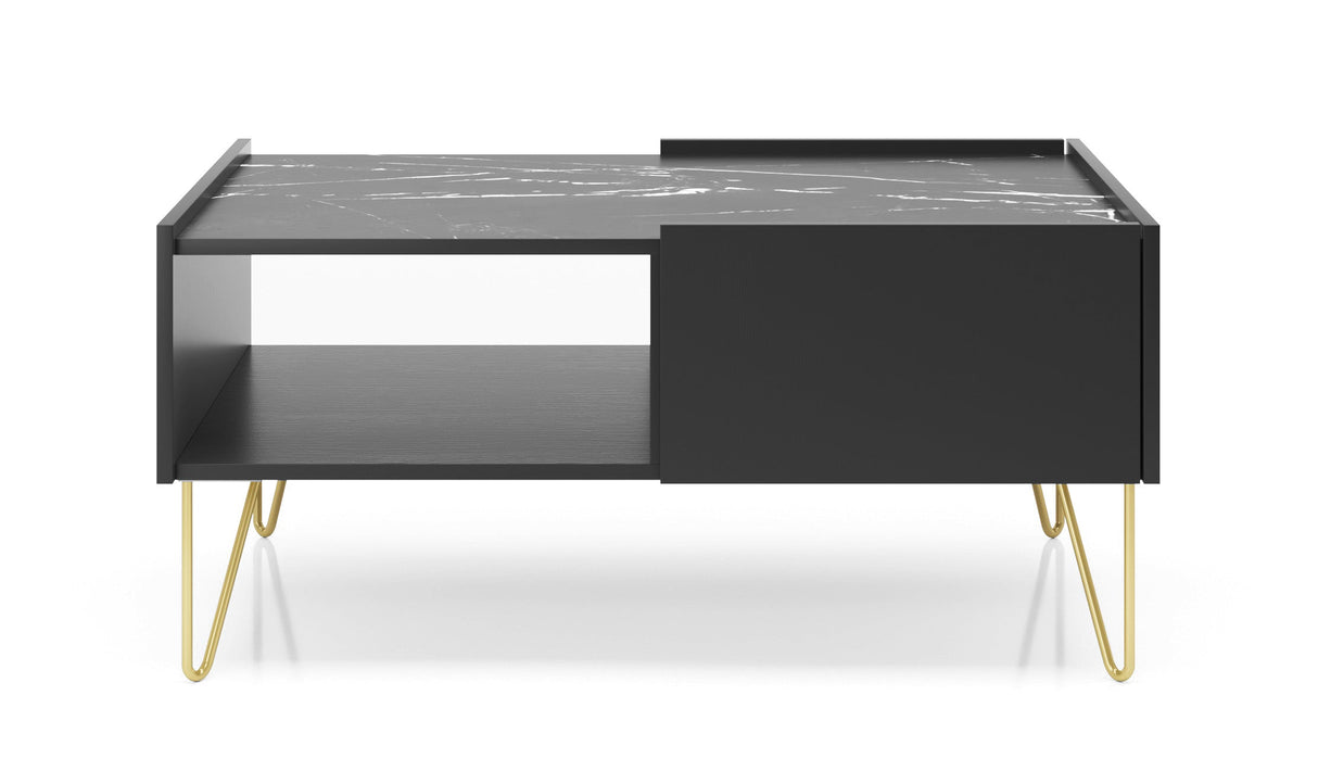 Coffee Table HARMONY 05 black / black marble