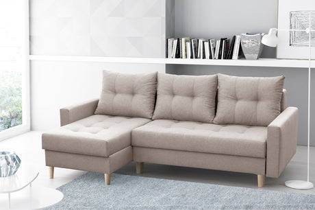 CORNER SOFA BED BRIAN (NO08) 222x140cm universal - eurohomeware