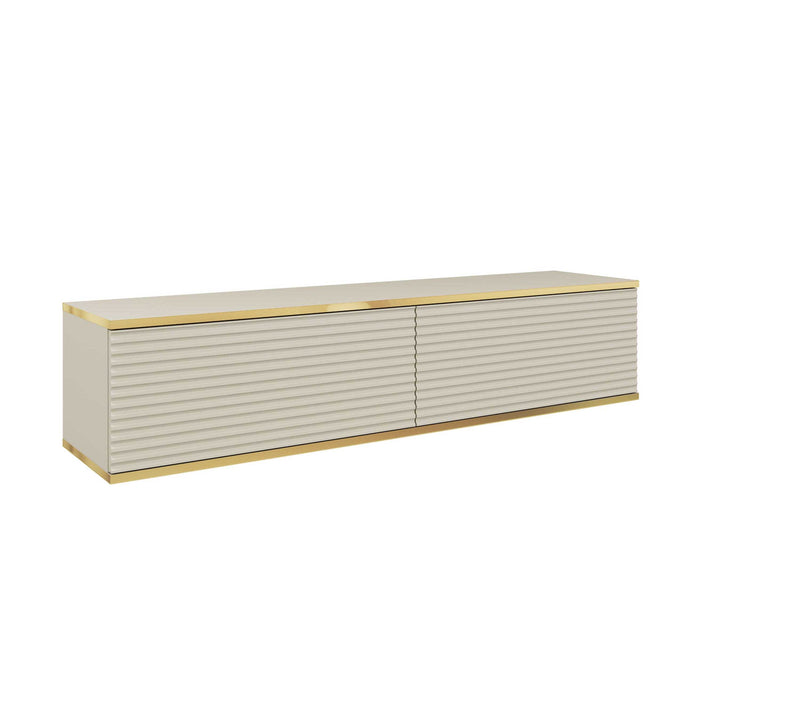 TV Stand ORO 135 SLATS beige