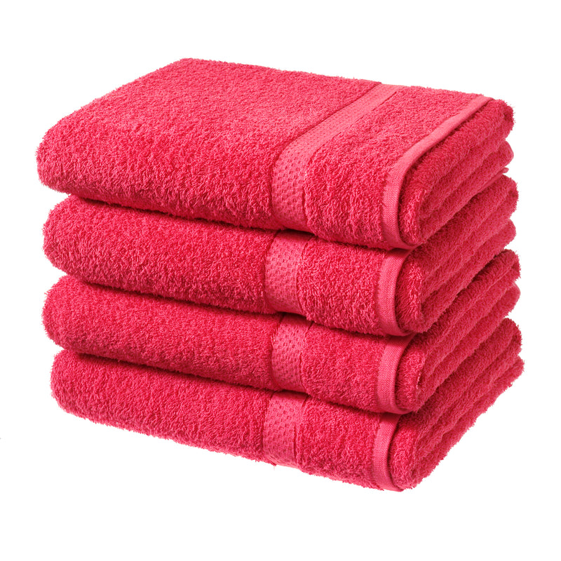 4 X BATH SHEETS 80x140CM 100% COTTON QUALITY BATH TOWELS LARGE SUPER SOFT SHEETS - eurohomeware