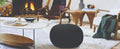 Large 100% Cotton Knitted Round Pouffe Bean Filled Foot Stool Ottoman