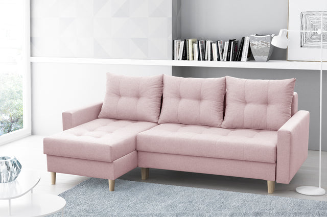 CORNER SOFA BED BRIAN (NO61) 222x140cm universal - eurohomeware