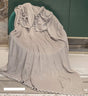 Pompom Throw 150x200 Silver - eurohomeware