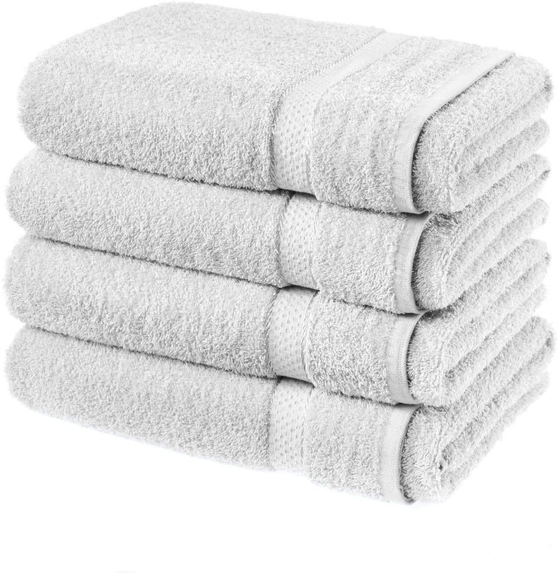 4 X BATH SHEETS 80x140CM 100% COTTON QUALITY BATH TOWELS LARGE SUPER SOFT SHEETS - eurohomeware