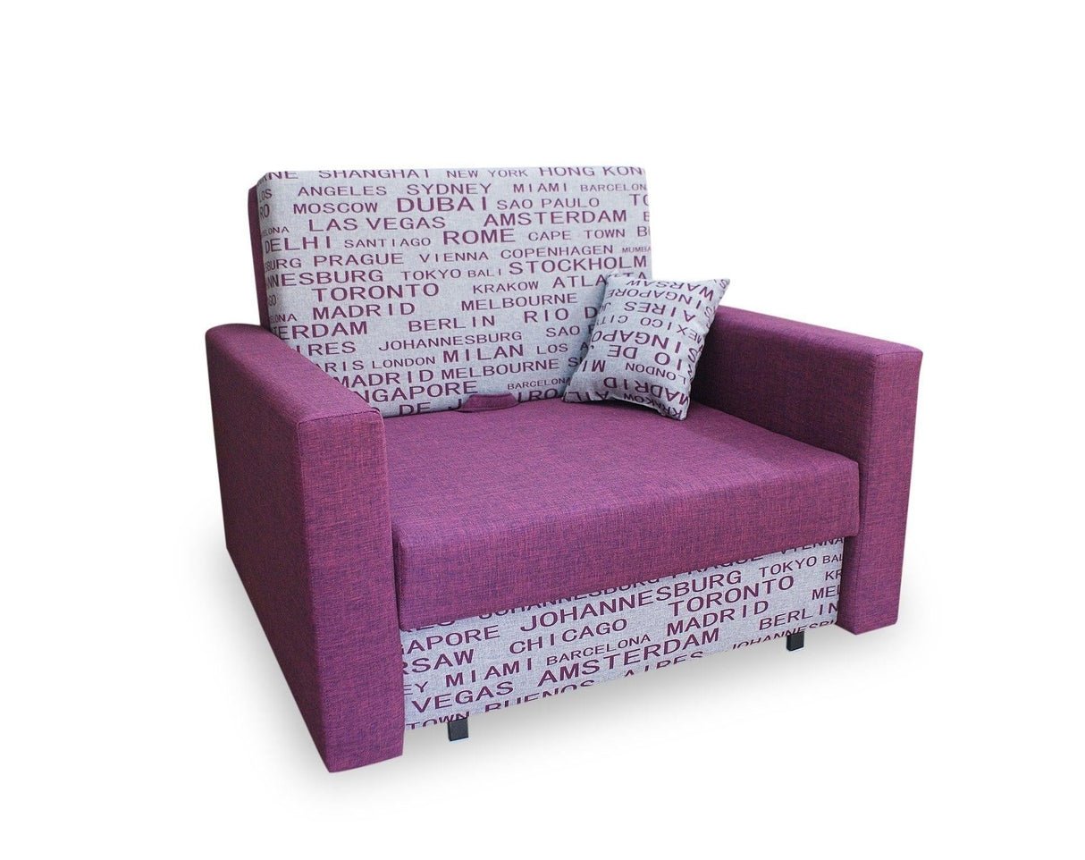 SINGLE SOFA BED SMART I 108CM CHOICE OF COLOR