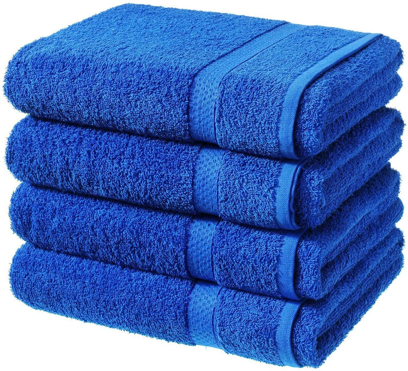 4 X BATH SHEETS 80x140CM 100% COTTON QUALITY BATH TOWELS LARGE SUPER SOFT SHEETS - eurohomeware