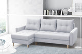 CORNER SOFA BED BRIAN (NO83) 222x140cm universal - eurohomeware