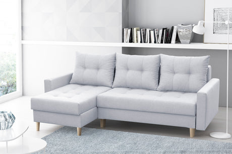 CORNER SOFA BED BRIAN (NO83) 222x140cm universal - eurohomeware