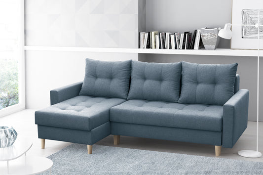 CORNER SOFA BED BRIAN (NO95) 222x140cm universal - eurohomeware