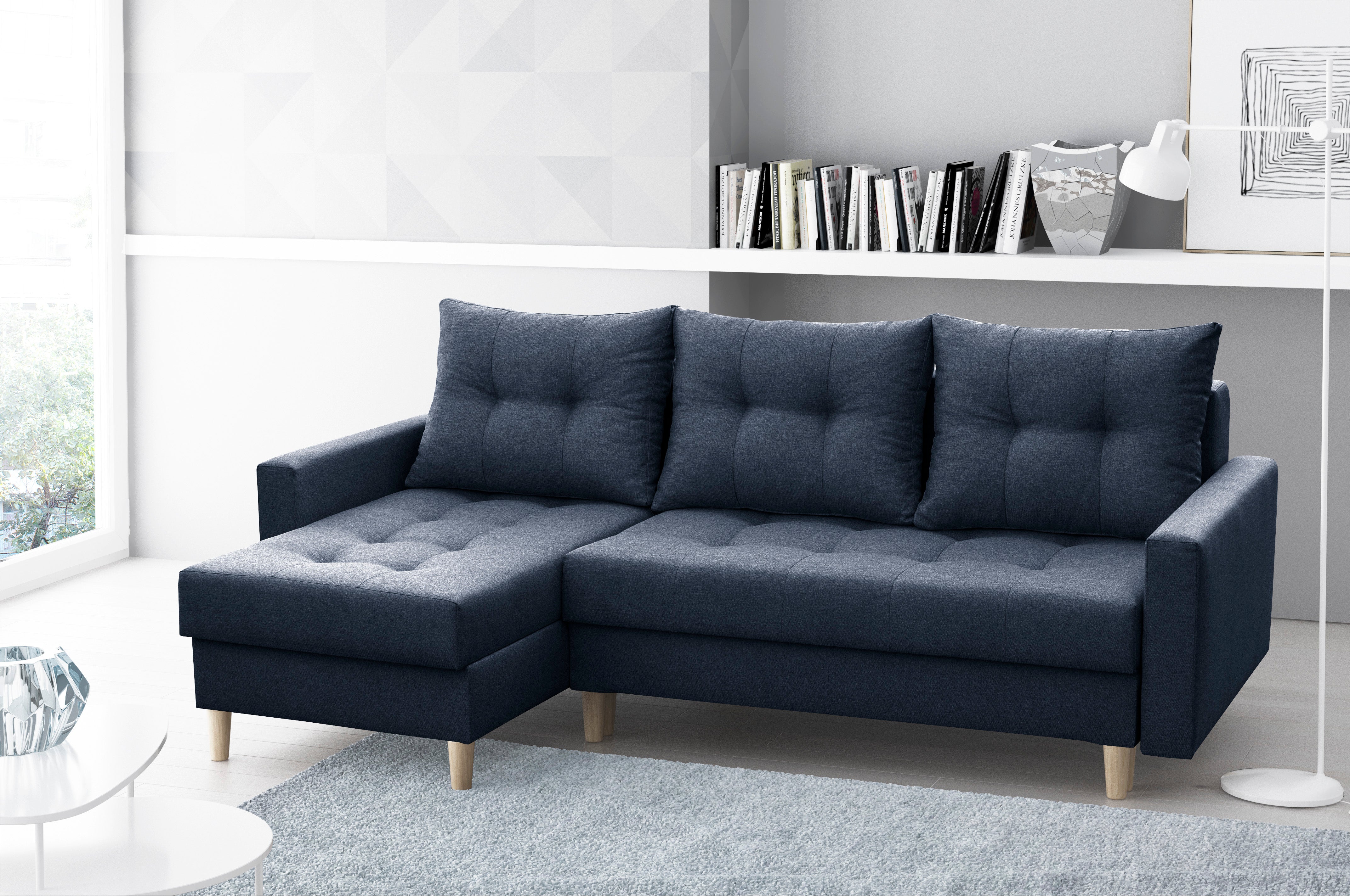 CORNER SOFA BED BRIAN (NO96) 222x140cm universal WHOLESALE