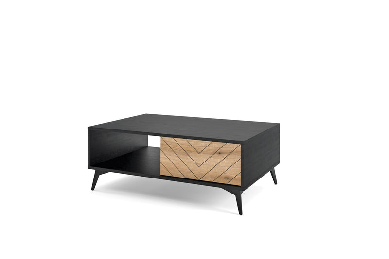 Coffee table DIAMOND 07 black / evoke oak