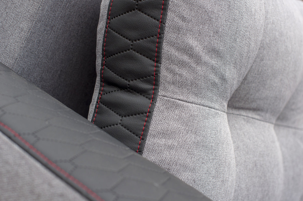 CORNER SOFA BED SAM GREY /BLACK 236CM universal - eurohomeware