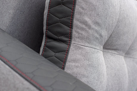 CORNER SOFA BED SAM GREY /BLACK 236CM universal - eurohomeware