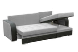 CORNER SOFA BED SAM GREY /BLACK 236CM universal - eurohomeware