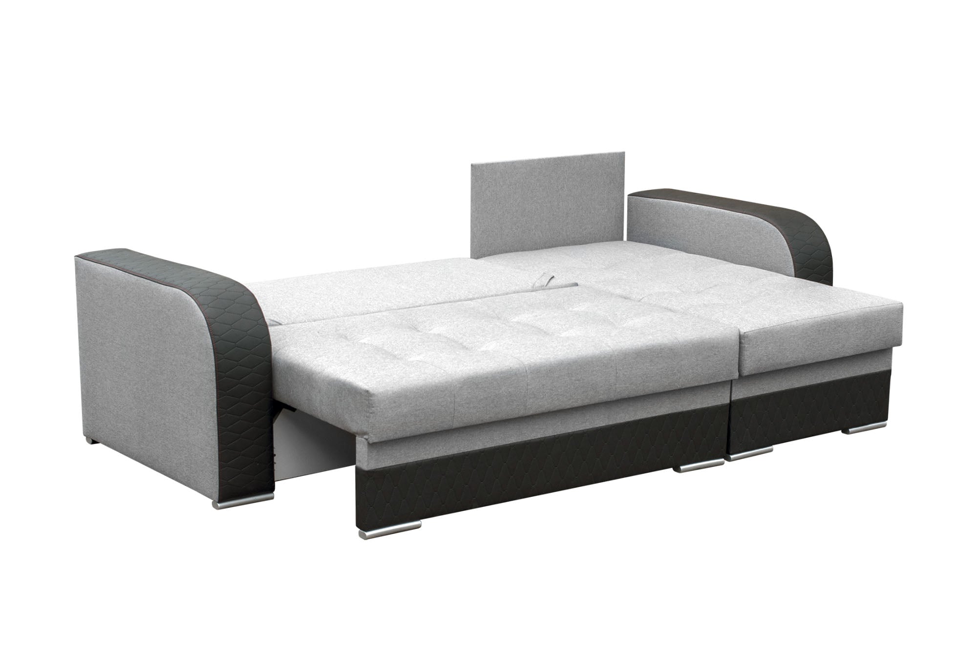 CORNER SOFA BED SAM GREY /BLACK 236CM universal - eurohomeware