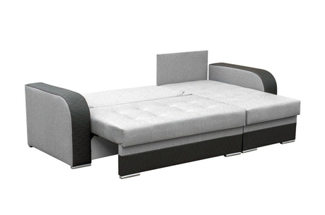 CORNER SOFA BED SAM GREY /BLACK 236CM universal - eurohomeware