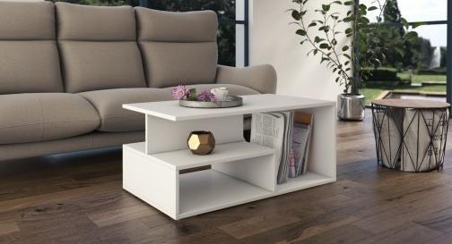 COFFEE TABLE PRIMA WHITE 90X51CM