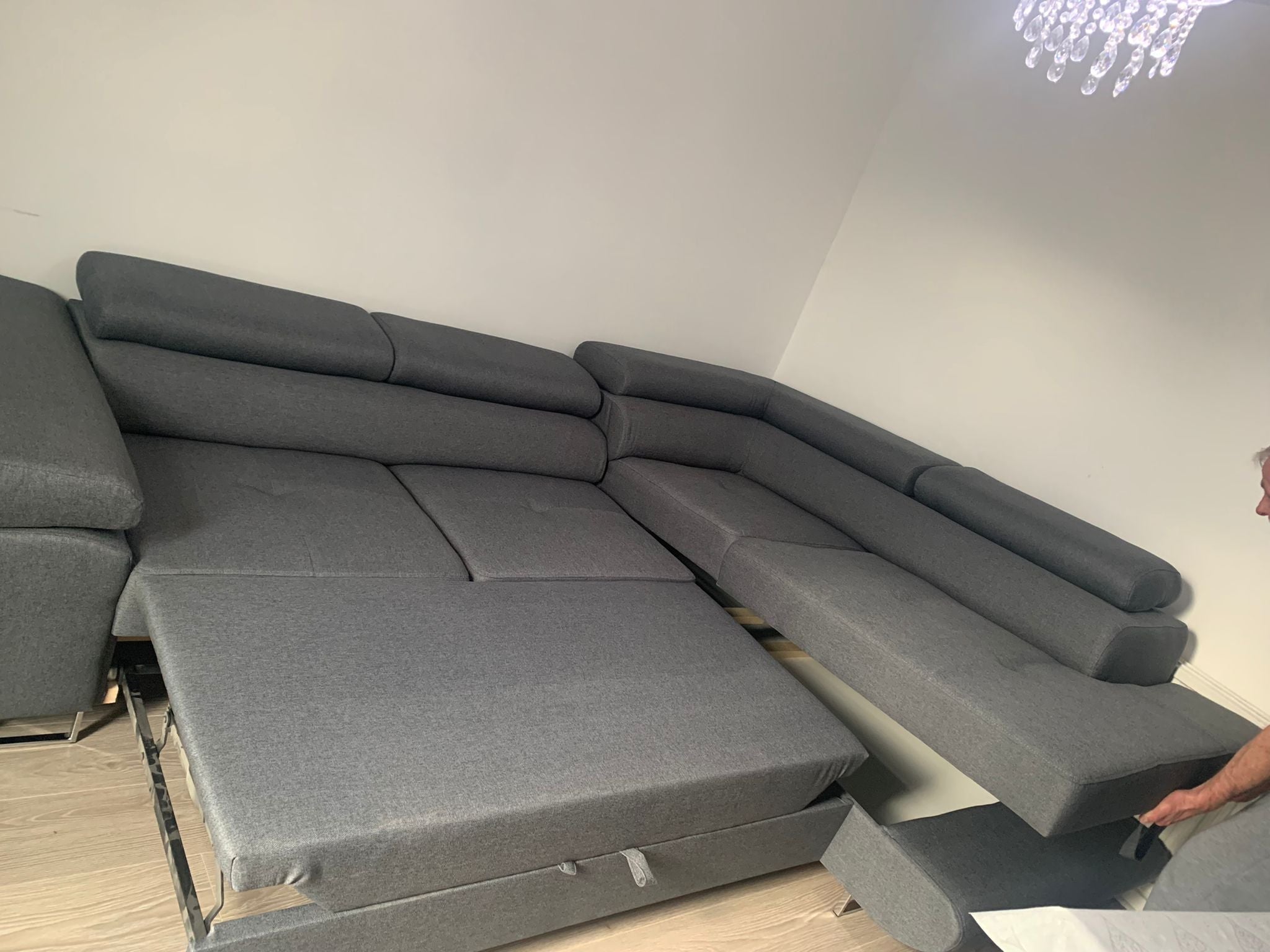 CORNER SOFA BED CALIPSO 275CM MALMO 95