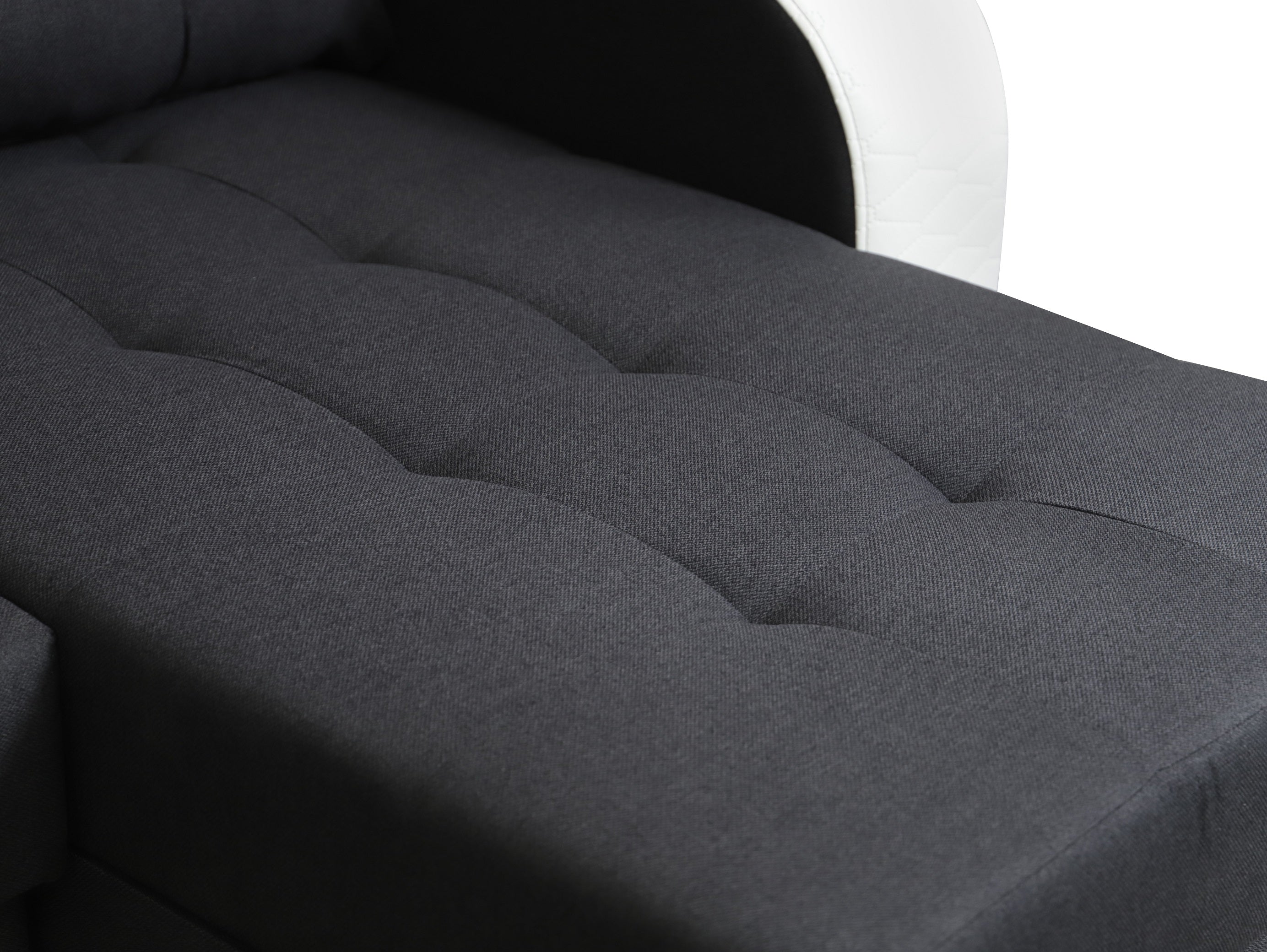 CORNER SOFA BED SAM GRAPHITE / WHITE 236CM universal - eurohomeware