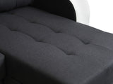 CORNER SOFA BED SAM GRAPHITE / WHITE 236CM universal - eurohomeware