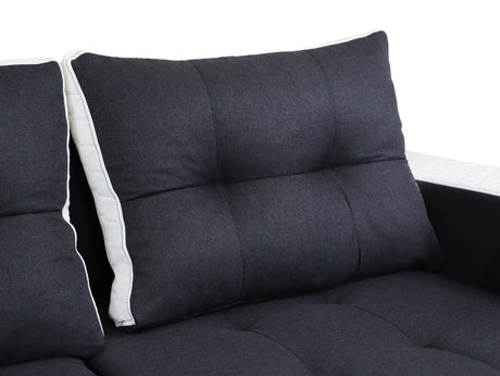 CORNER SOFA BED SAM GRAPHITE / WHITE 236CM universal - eurohomeware