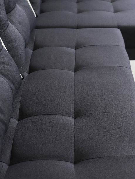 CORNER SOFA BED SAM GRAPHITE / WHITE 236CM universal - eurohomeware