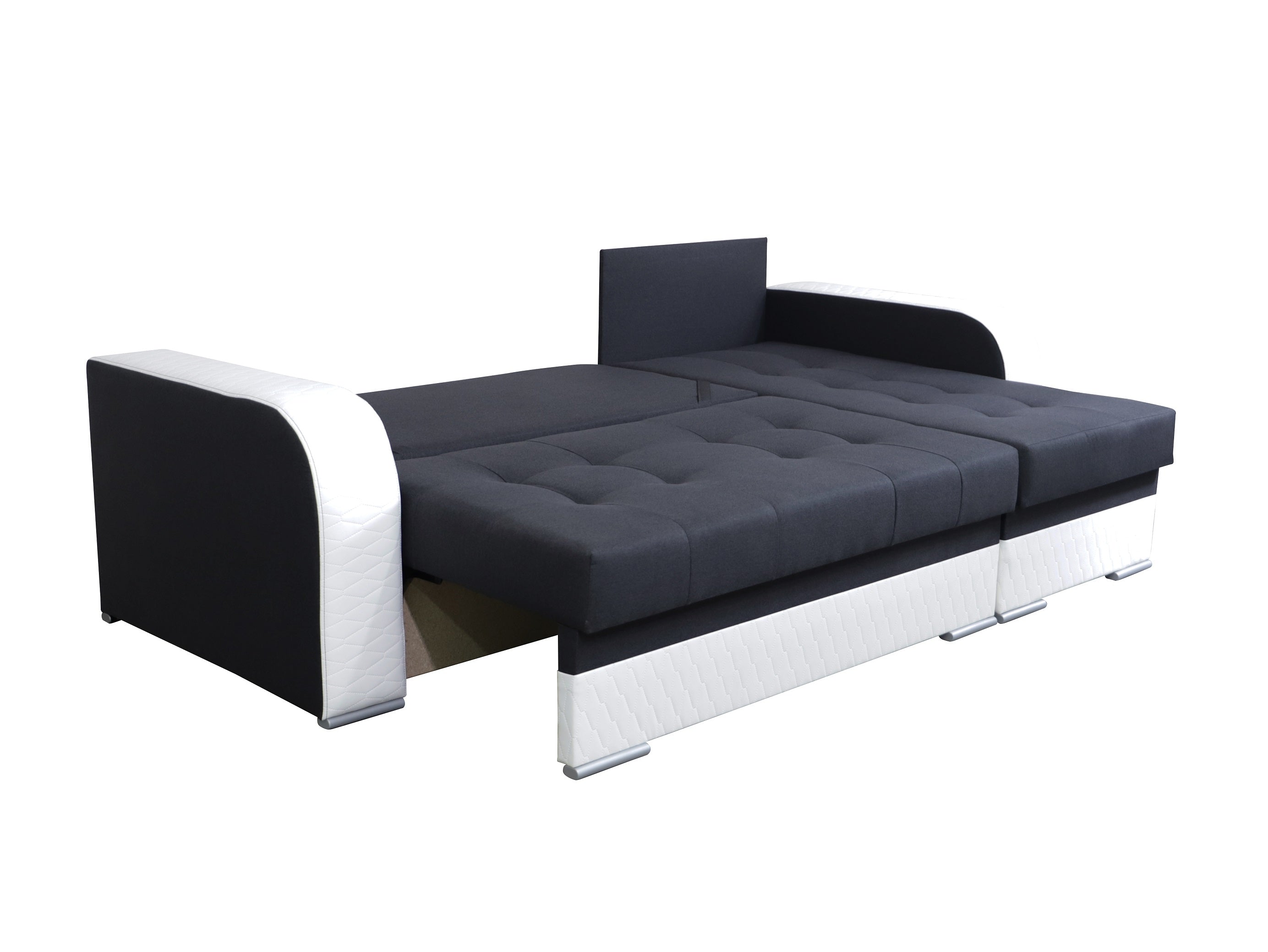 CORNER SOFA BED SAM GRAPHITE / WHITE 236CM universal - eurohomeware
