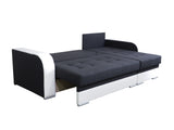 CORNER SOFA BED SAM GRAPHITE / WHITE 236CM universal - eurohomeware