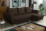 CORNER SOFA BED PALMO BROWN 240cm universal WHOLESALE
