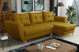 CORNER SOFA BED PALMO MUSTARD YELLOW 240cm universal - eurohomeware