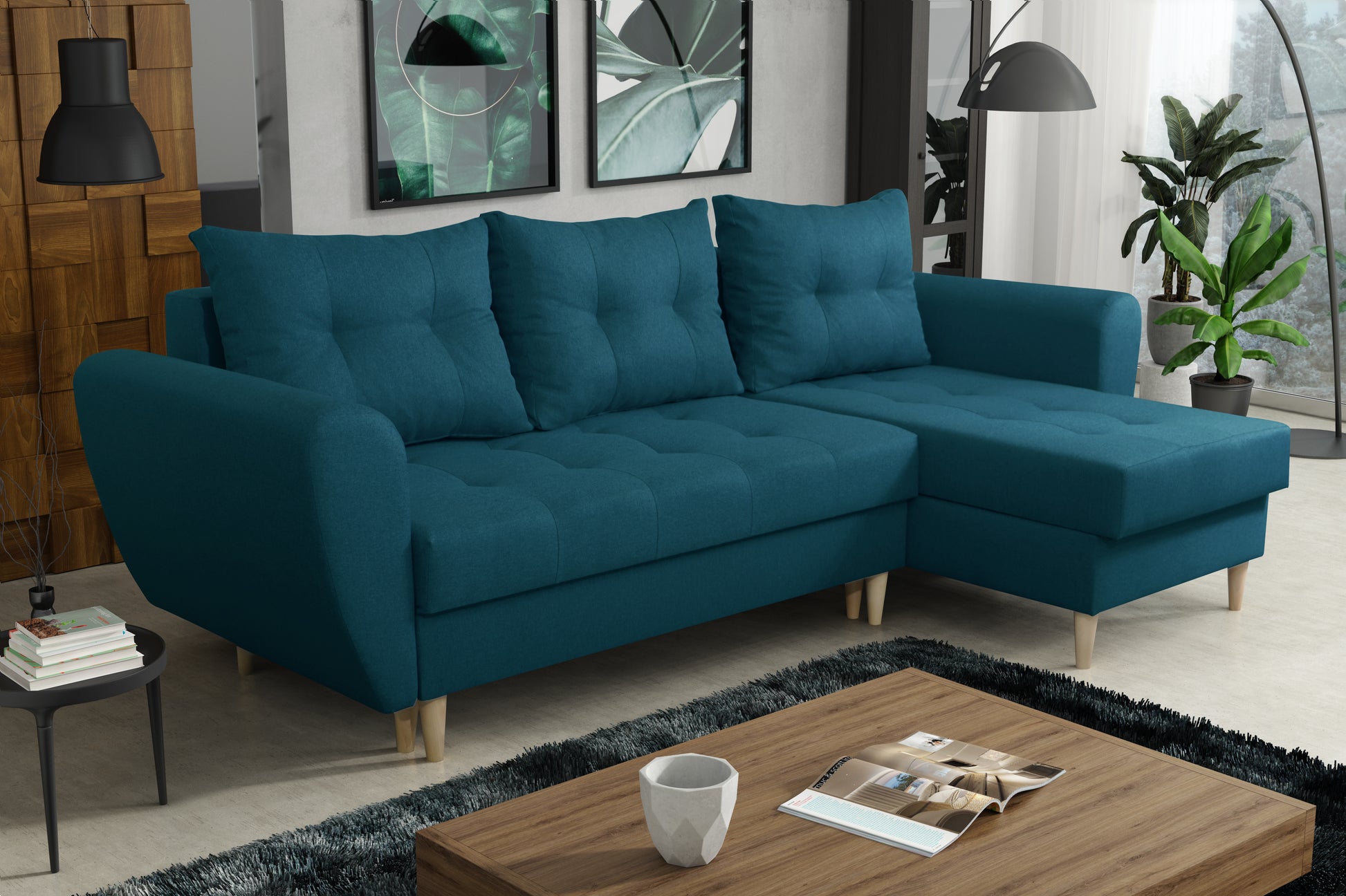 CORNER SOFA BED PALMO 240cm universal - eurohomeware