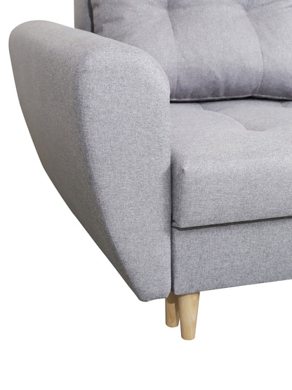 CORNER SOFA BED PALMO DARK GREY 240cm universal - eurohomeware