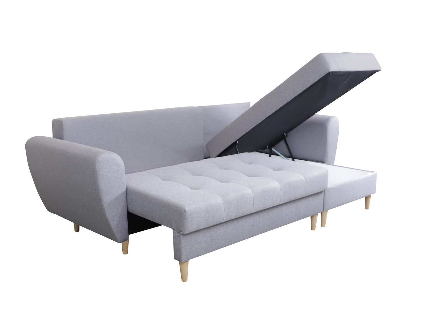 CORNER SOFA BED PALMO GREY 240cm universal - eurohomeware
