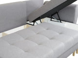 CORNER SOFA BED PALMO GREY 240cm universal WHOLESALE