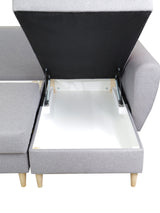 CORNER SOFA BED PALMO DARK GREY 240cm universal - eurohomeware