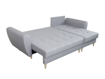CORNER SOFA BED PALMO DARK GREY 240cm universal - eurohomeware