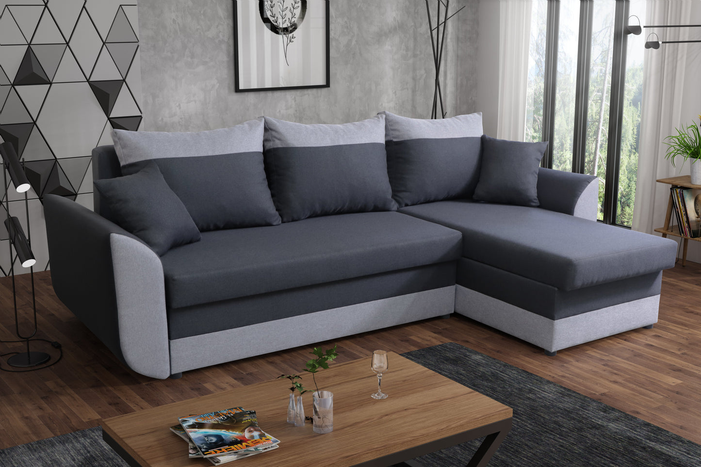 CORNER SOFA BED TRINITY 234CM WHOLESALE
