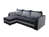 CORNER SOFA BED ALEX BLCK / RED 238cm universal - eurohomeware