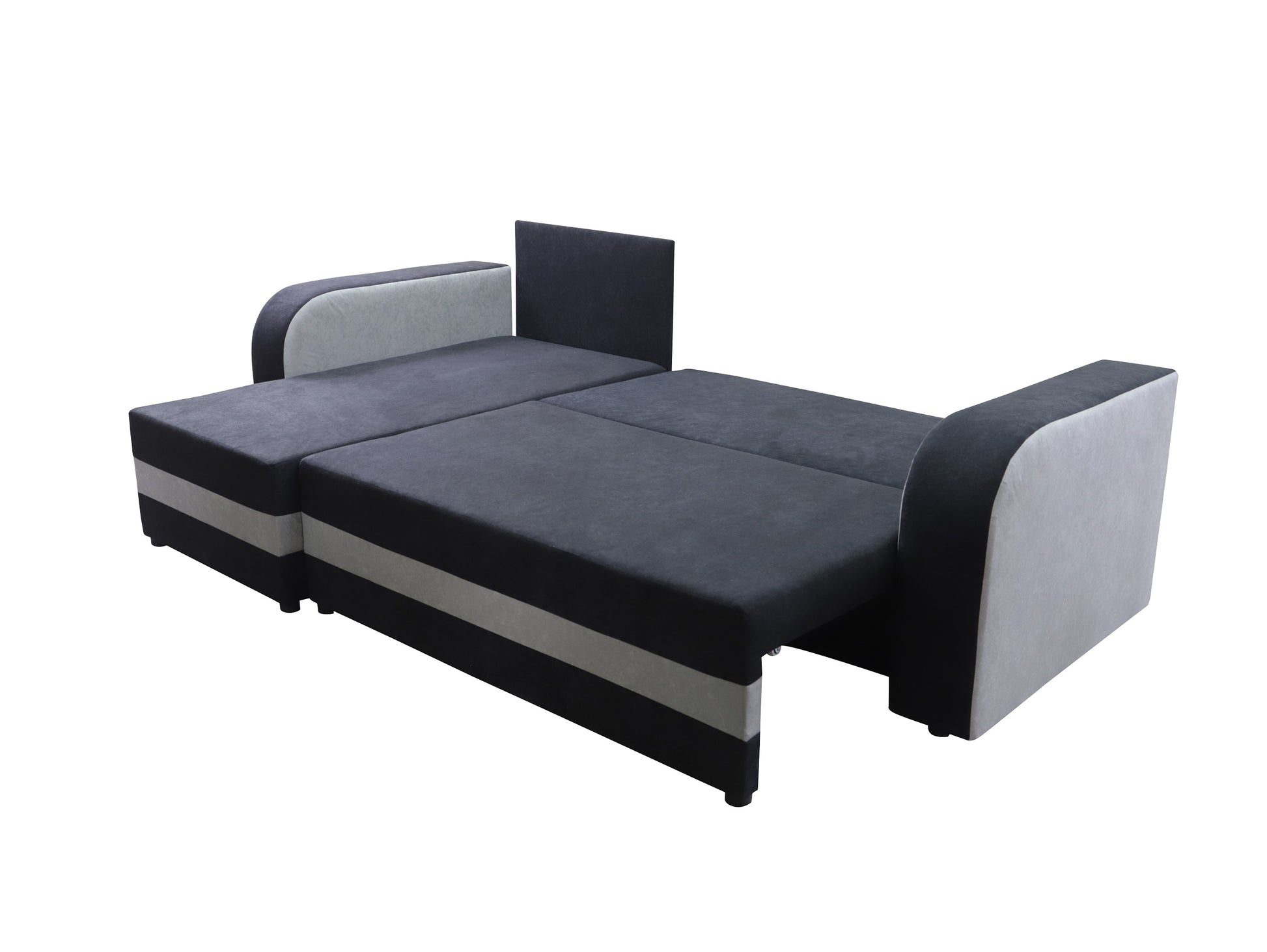CORNER SOFA BED ALEX BLCK / RED 238cm universal - eurohomeware