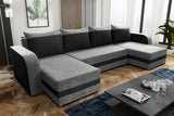 CORNER SOFA BED ALEXA U SHAPE
