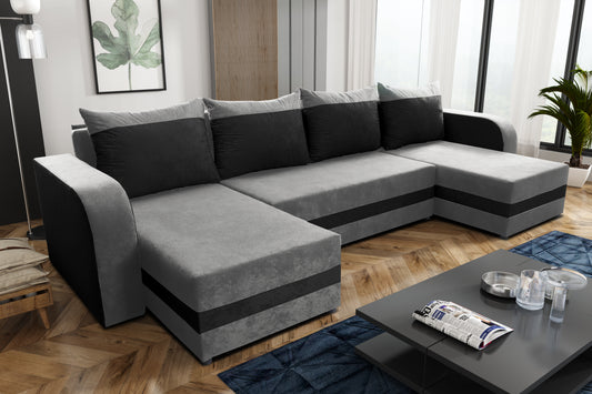 CORNER SOFA BED ALEXA U SHAPE