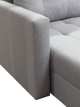 CORNER SOFA BED BRIAN 222CM + STORAGE PUFF / OTTOMAN MALMO 90