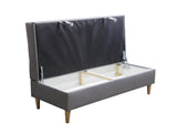 CORNER SOFA BED BRIAN 222CM + STORAGE PUFF / OTTOMAN MALMO 90