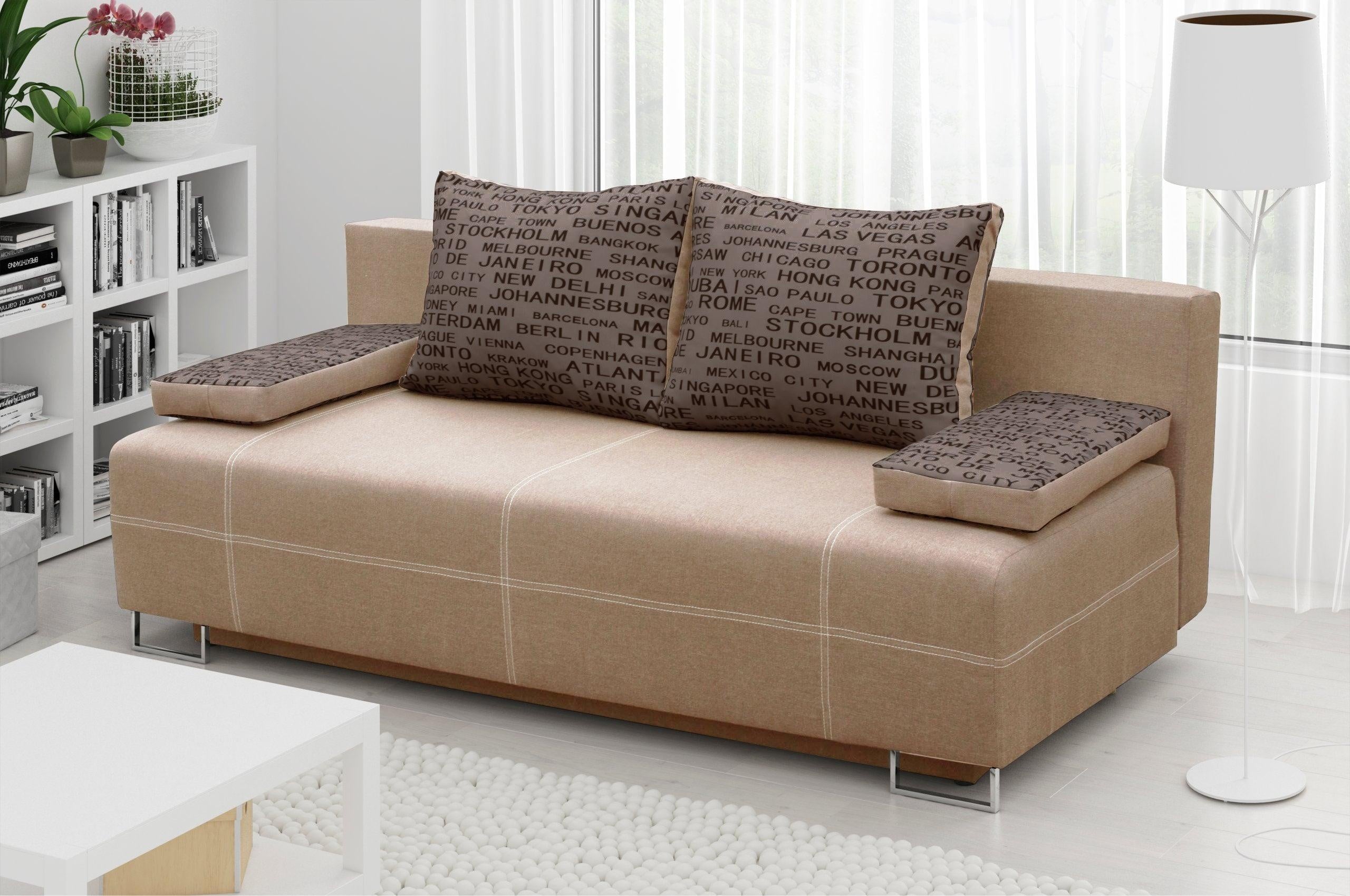 SOFA BED RIVIA 195CM CHOICE OF COLOR