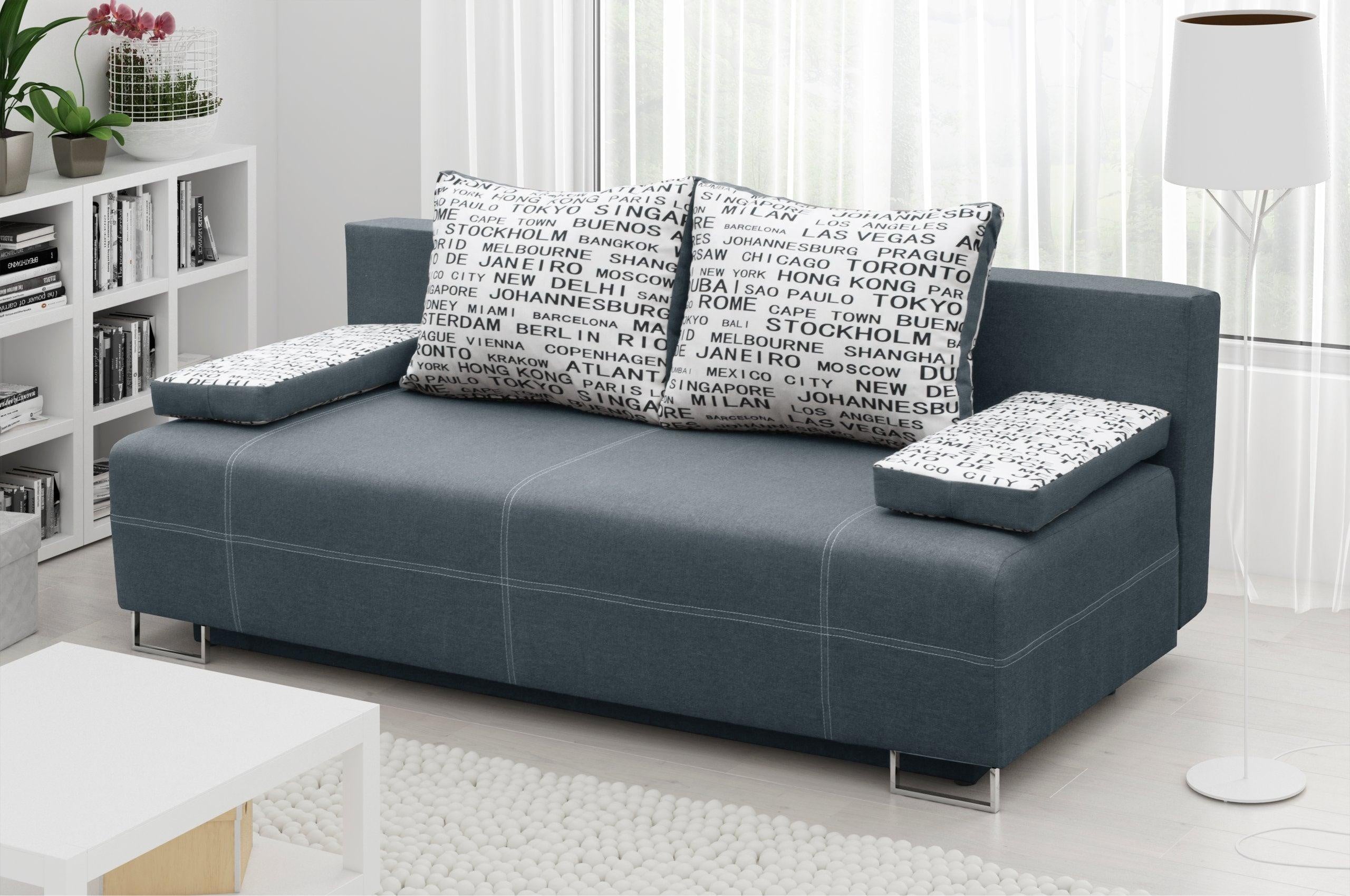 SOFA BED RIVIA 195CM CHOICE OF COLOR