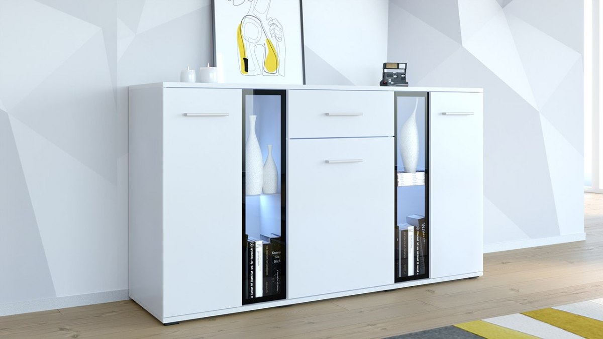 SIDEBOARD SAMBA WHITE 140CM - eurohomeware